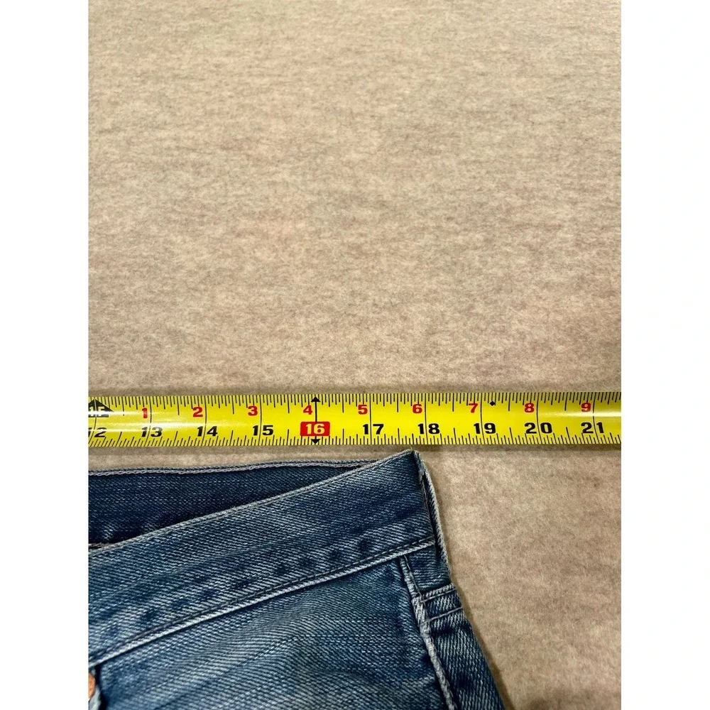 Levis 501‎ Original Fit Jeans Mens 36x36 Blue Denim Cotton Mid Rise Straight Leg